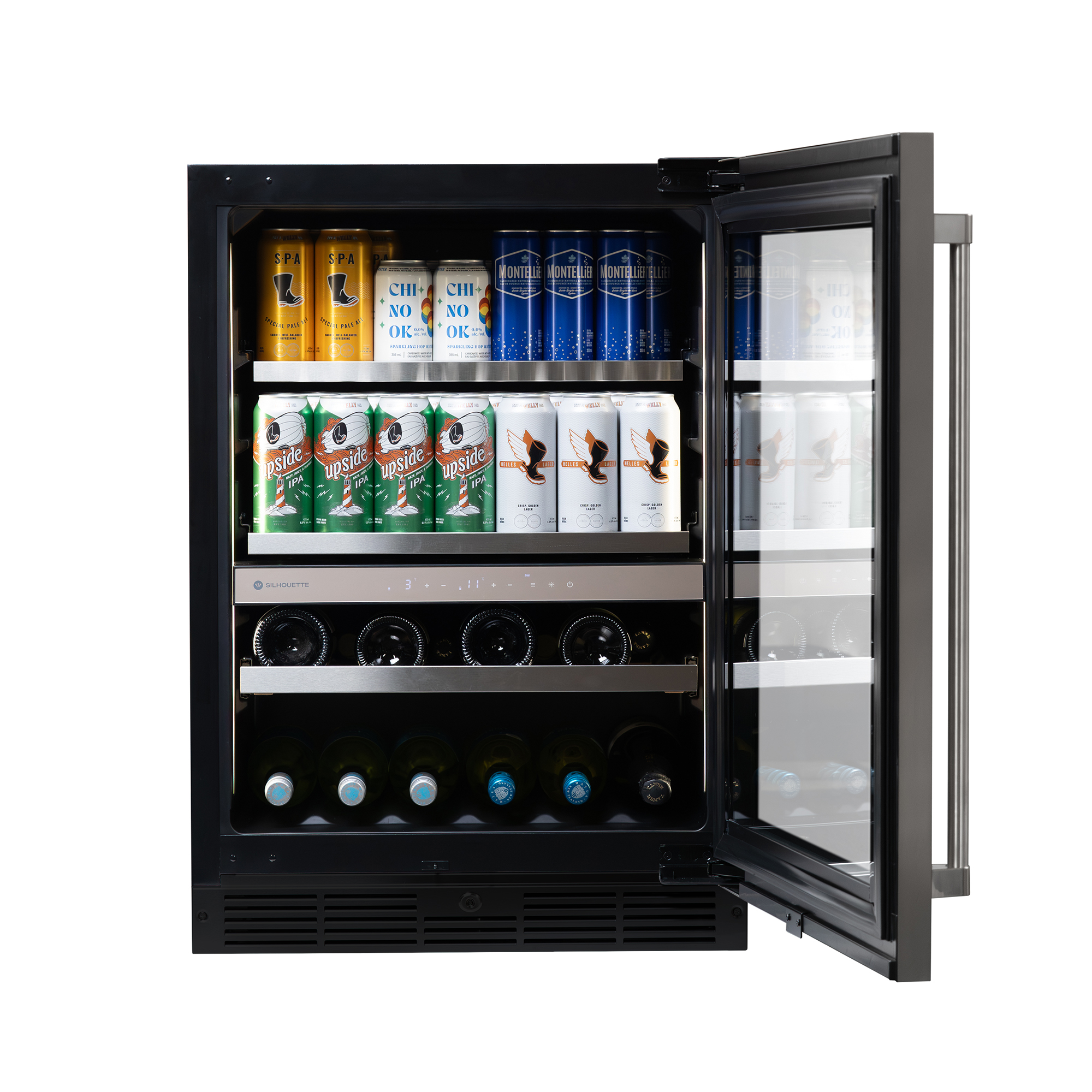 Centre de vin et de boissons encastré Silhouette 24" prêt à recevoir un panneau - Image 8