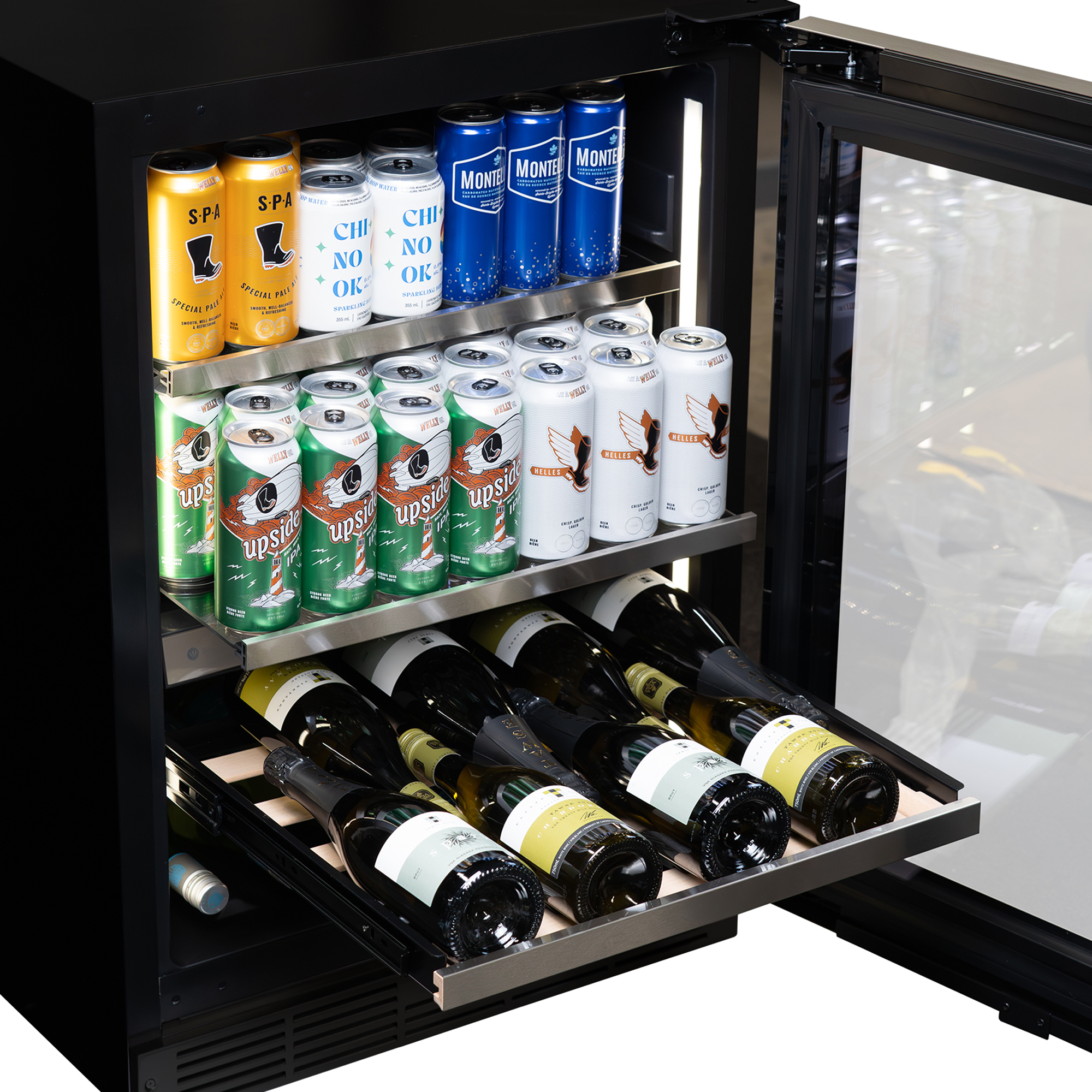 Centre de vin et de boissons encastré Silhouette 24" prêt à recevoir un panneau - Image 10